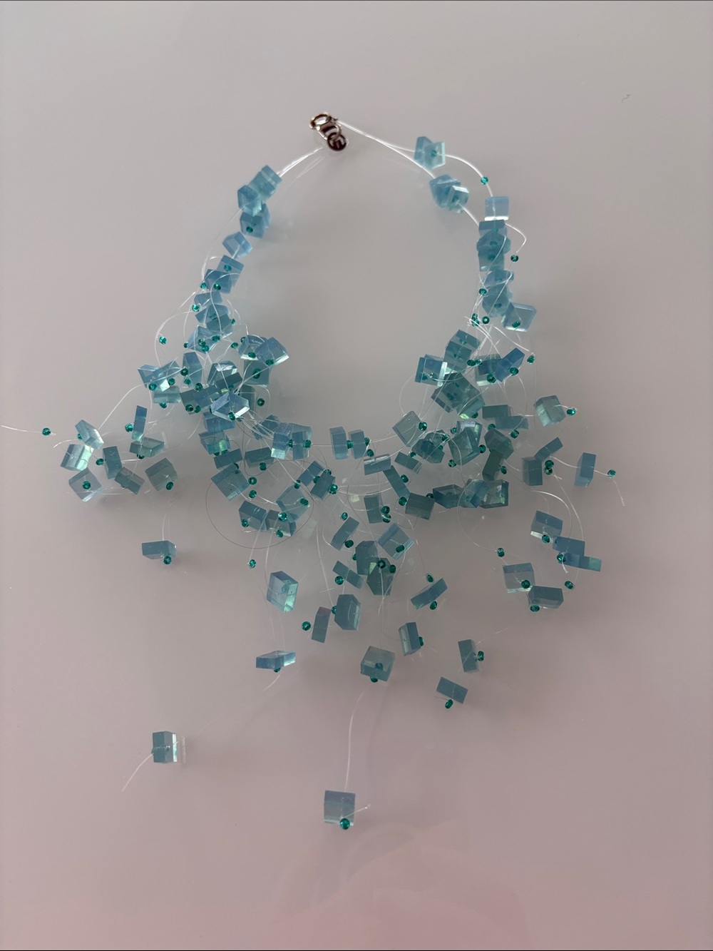 Aqua Blue Statement Necklace